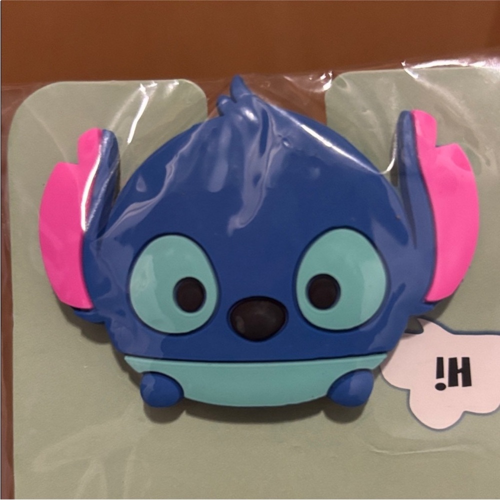 NWT Blue Stitch Character Pop Out Bracket Cell Phone Holder